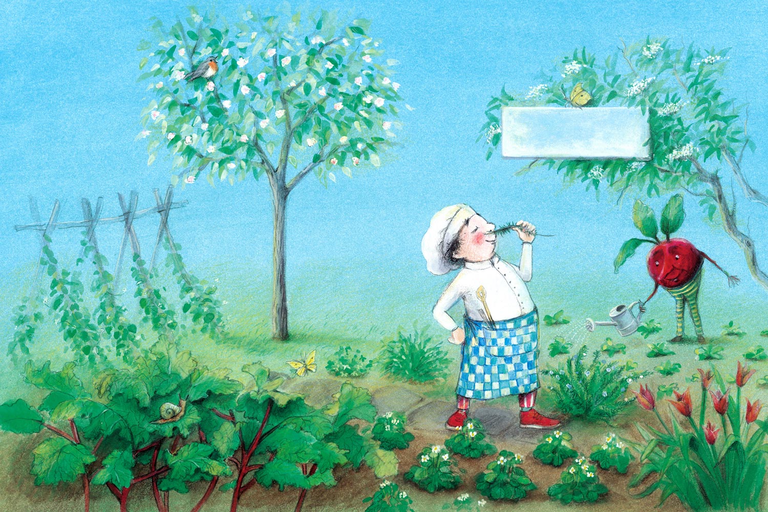 Der kleine Koch im Frühling von Illustratorin Susanne Leontine Schmidt